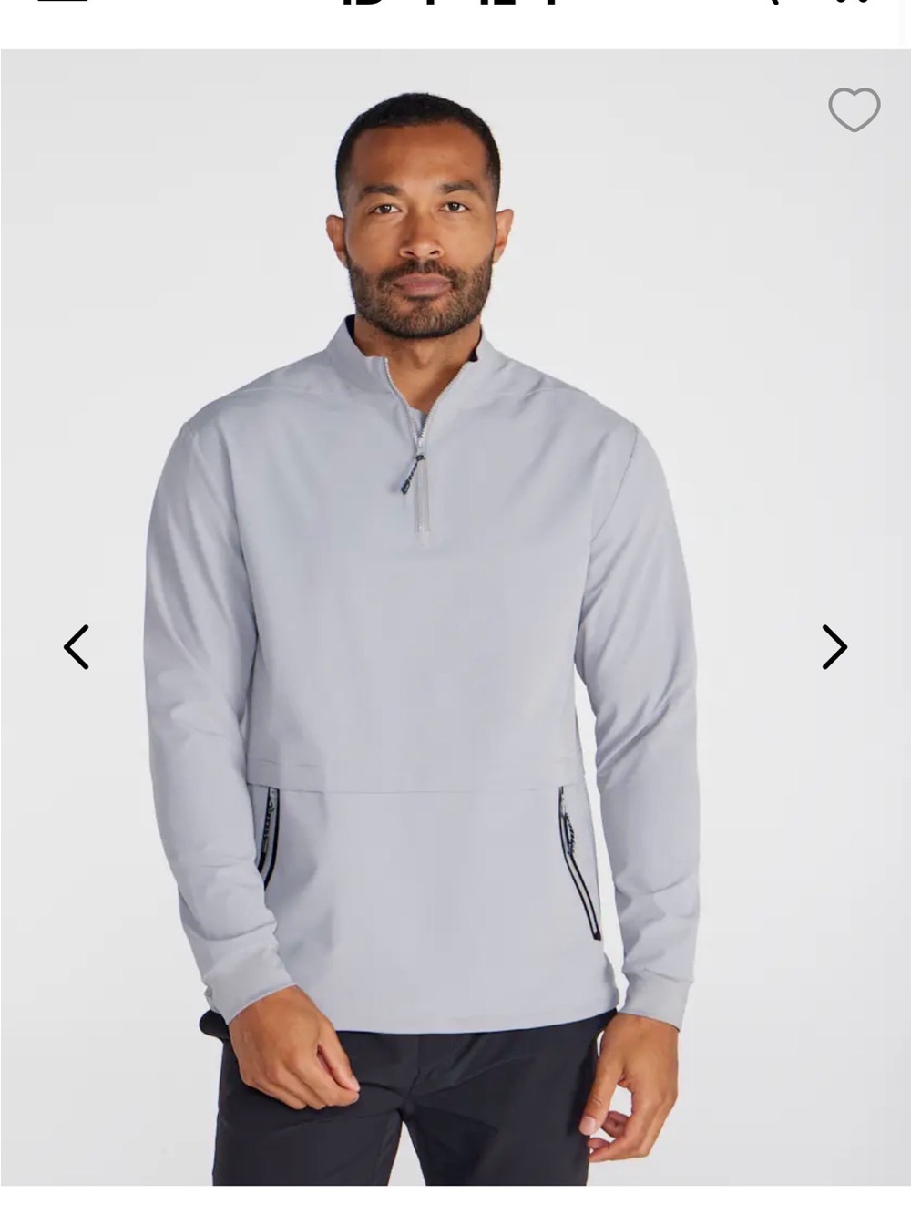 Men's Bylt Basics Tour Crew lightweight Quarter-Zip Pullover Jacket